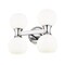 Z-Lite Artemis Vanity, 4-Light, 6.5 In.W x 13 In.L x 10.75 In.H, Chrome/Matte Opal 494-4V-CH - alternate 4
